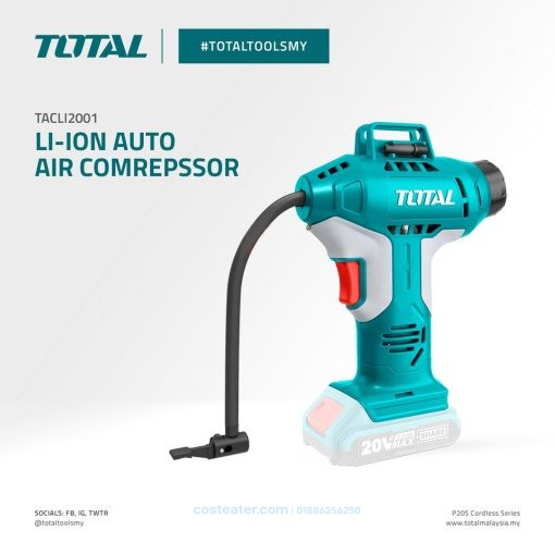 TOTAL AUTO AIR COMPRESSOR Li-ion 20V (TACLI2001)