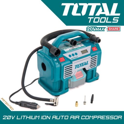 Total auto air compressor-TACLI2002(No Battery & Charger)