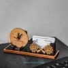 Stylish Wooden & Acrylic Business Card Holder