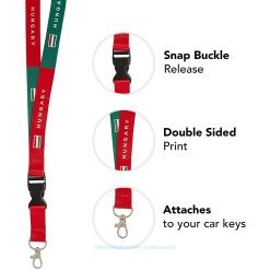 Customised ID Card Ribbon Lanyard Color Print with ID Card Badge Holder 2 Part Neck Strap for Exhibition