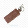 Wooden Customised Keyring with Artificial Leather Strip