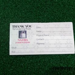 Thank You for Your Order Sticker with Courier Label