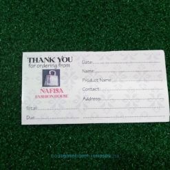 Thank You for Your Order Sticker with Courier Label