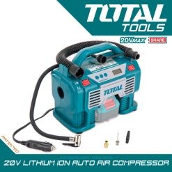 Total auto air compressor With 20v Battery And Charger-TACLI2002