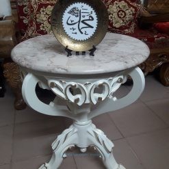 Alishan Wooden Victoria Century Marble Top Table