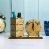 Wooden Desk Calendar with Slip Pad