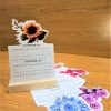 Wooden Desk Calendar with Slip Pad