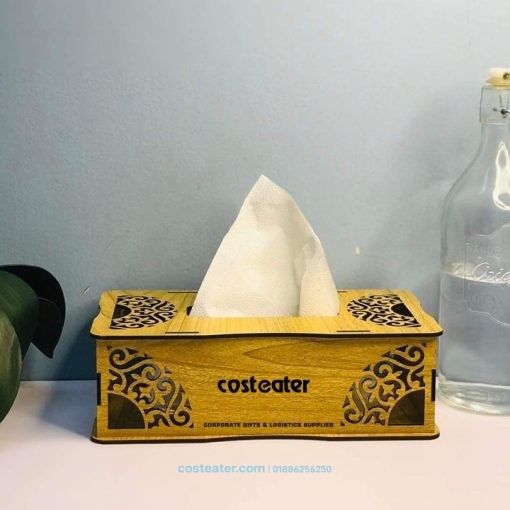 Eco-Friendly Wooden Facial Tissue Box