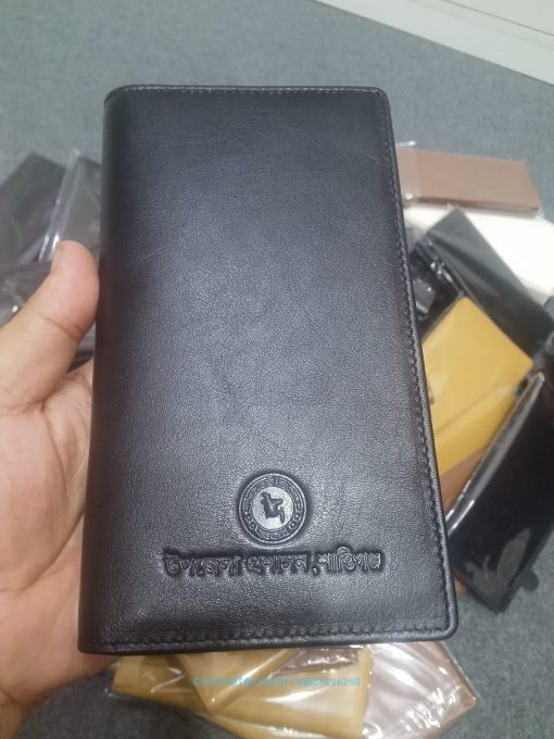 Genuine Premium Leather Long Wallet with Custom Branding