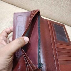 Genuine Premium Leather Long Wallet with Custom Branding