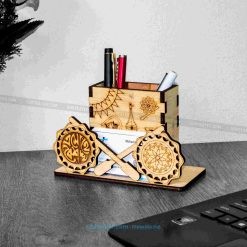 Wooden Pahela Baishakh Gift – Pen Holder & Card Holder