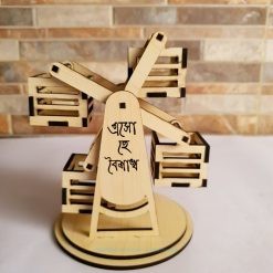 Nagordola or Chorki – Handcrafted Wooden Pahela Baishakh Iconic Desk Gift