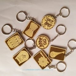 Wooden Boishakhi Keyring