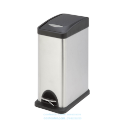 Stainless Steel SS Rectangular Pedal Bin 8L (Non Hydraulic)