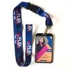 Business Employee Identity Set: ID Card, Lanyard Printed Ribbon, Aluminum Cover