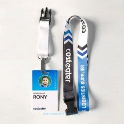 Smart Employee Identity Set: RFID ID Card & Lanyard Printed Ribbon