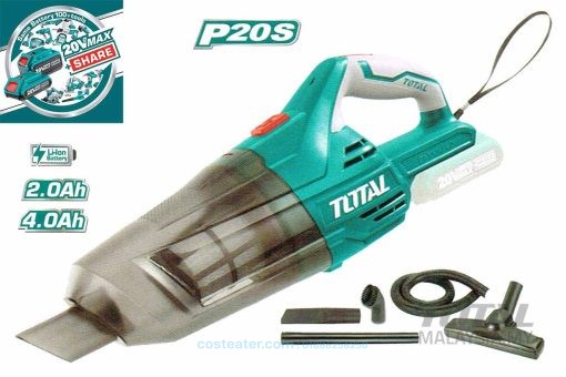 TOTAL TVLI2001 Li-ion Vacuum Cleaner (With Battery & Charger)