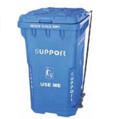 Support 240 Ltr. Waste Bin with Paddle