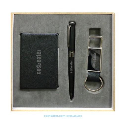 Corporate Combo Gift Package (Card Holder, Pen, Metal Keyring)