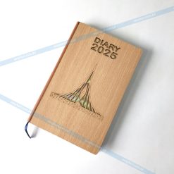 Elegant Wooden Cover Diary – 200 Pages of Premium Writing Space