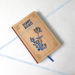 Compact Wooden Cover Diary – 100 Pages with 2-Dates-Per-Page Format