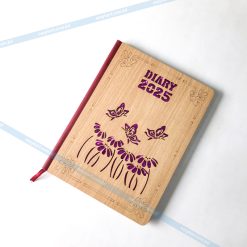 Wooden Cover Diary – 100 Pages with 2-Dates-Per-Page Design