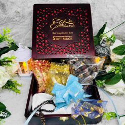 Personalized Eid & Ramadan Wooden Gift Box – Elegant Islamic Gift for Family & Corporate Gifting