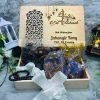 Premium Masjid Design Ramadan Gift Box – Pinewood & Clear Acrylic for Eid & Corporate Gifts