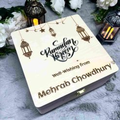 Handcrafted Ramadan Gift Box with Perfume Attar, Tasbih, Dates & More